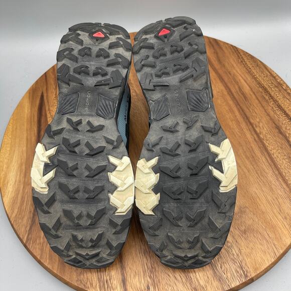 Salomon X Ultra 4 Shoes Womens 8.5 Gore Tex Hiking Black/Stormy Blue Trail - Picture 7 of 9